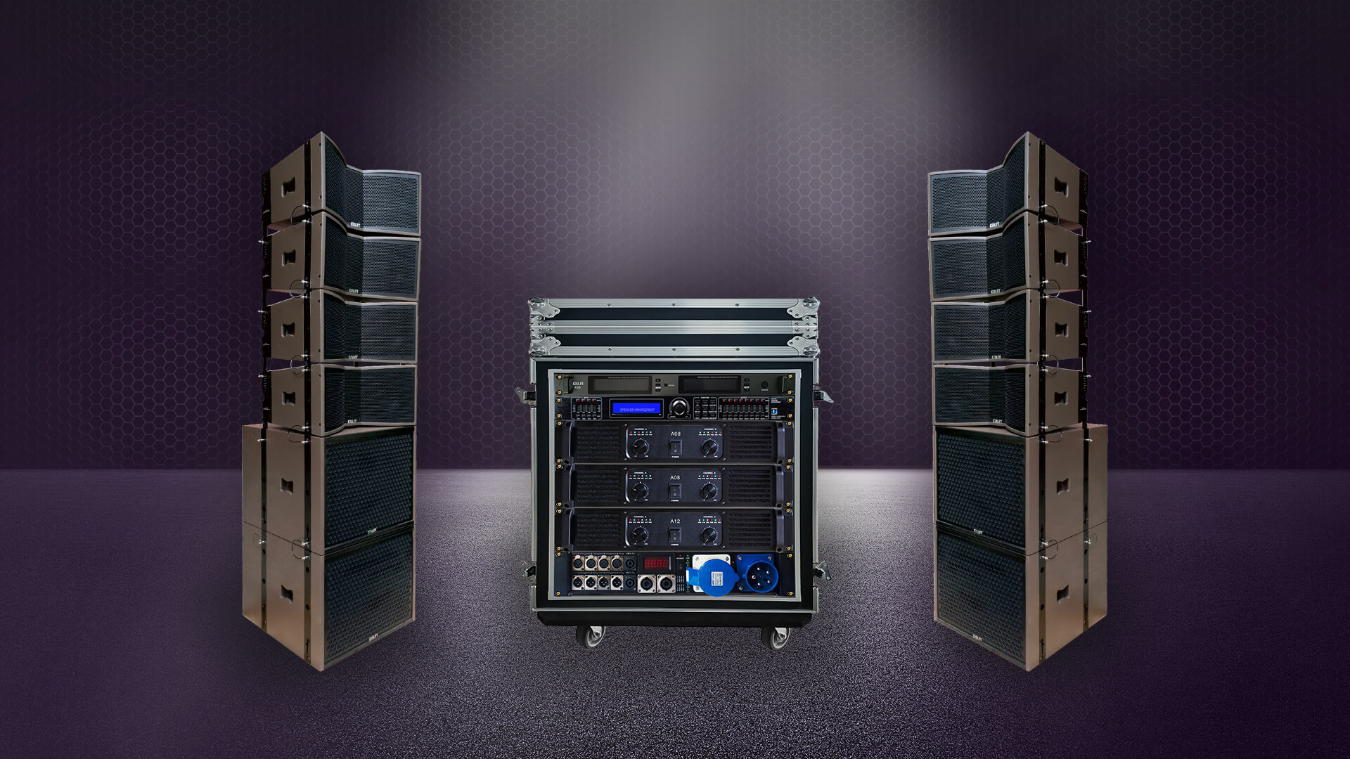 科盟 · 全套雙12英寸線(xiàn)陣音響系統(tǒng)（平網(wǎng)）